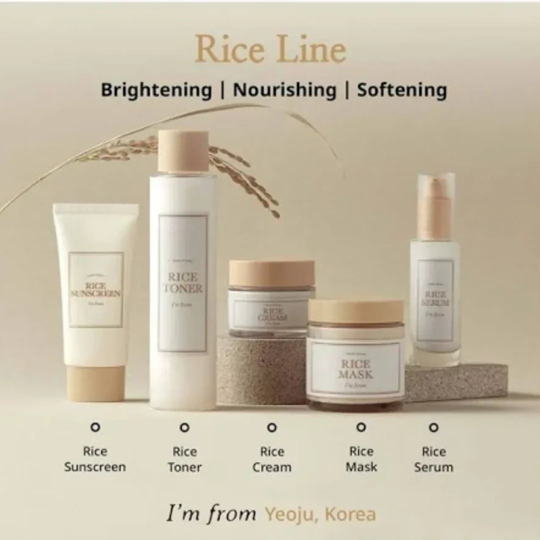 I'm From Rice Cream (50g) - Brightening Korean Moisturizer with Rice & Ceramide for Glowing Skin - Doorderma