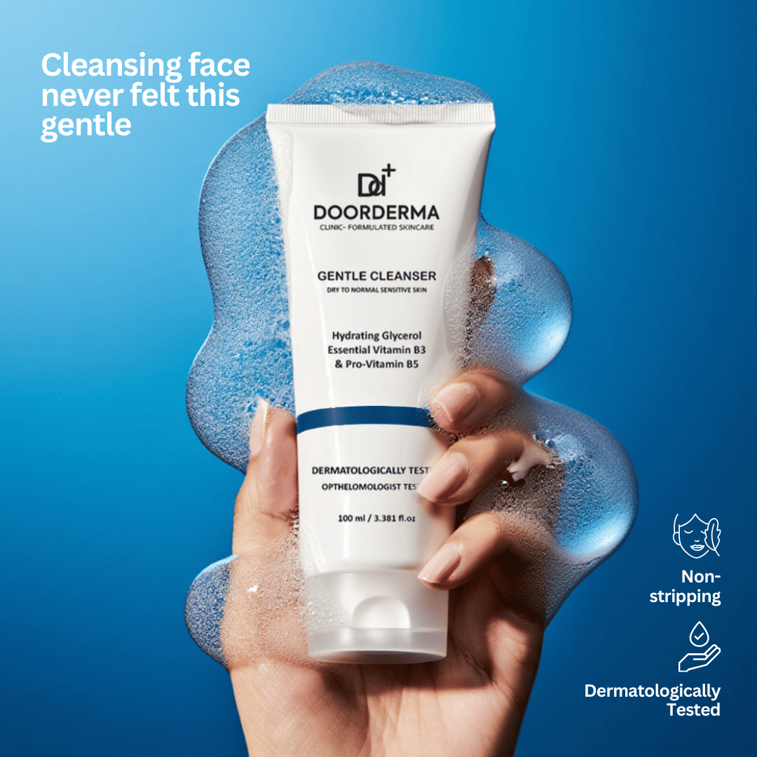 DoorDerma Gentle Cleanser — Daily Hydrating Wash for Sensitive & Dry Skin