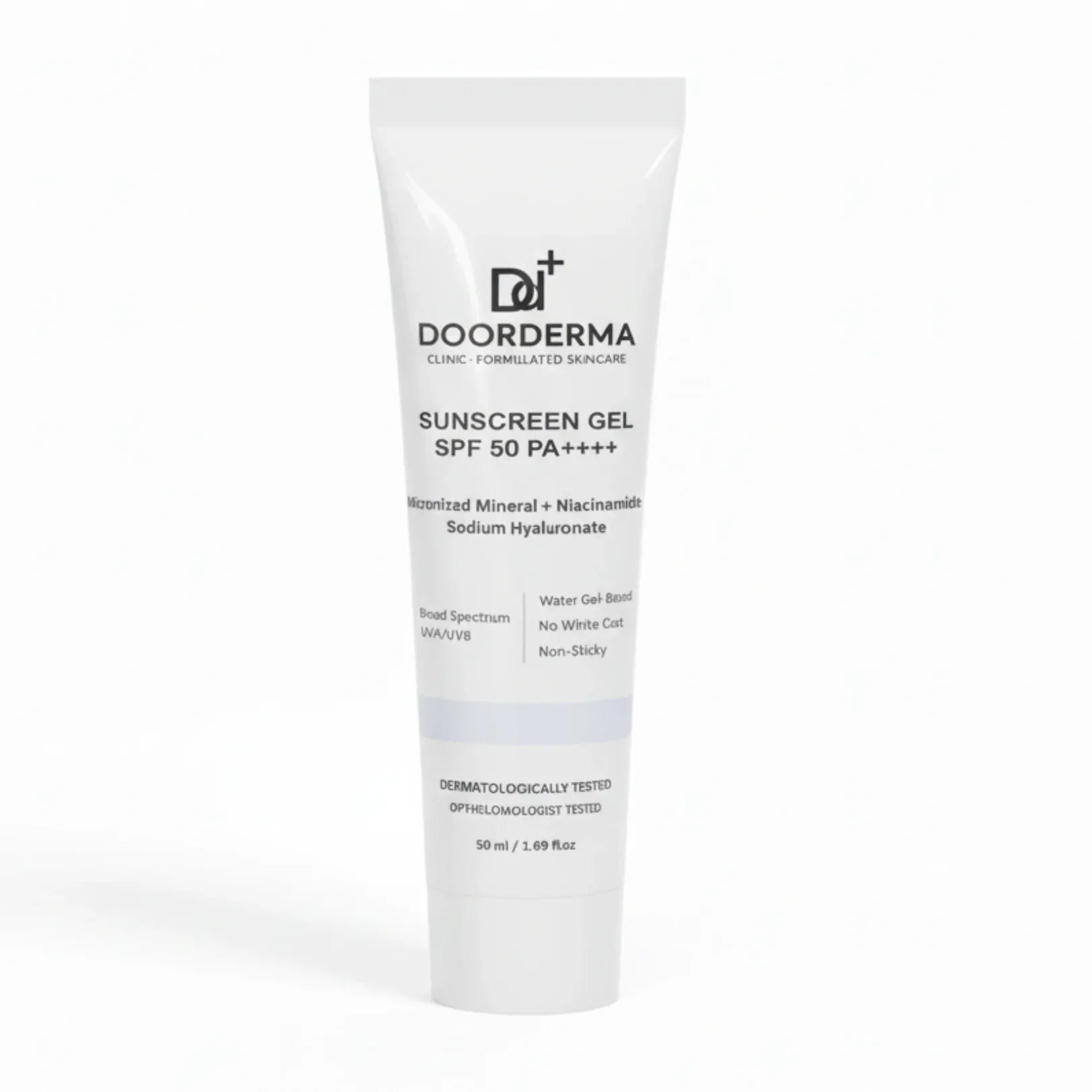 DoorDerma Sunscreen Gel SPF 50 PA++++ — Lightweight Mineral - Doorderma