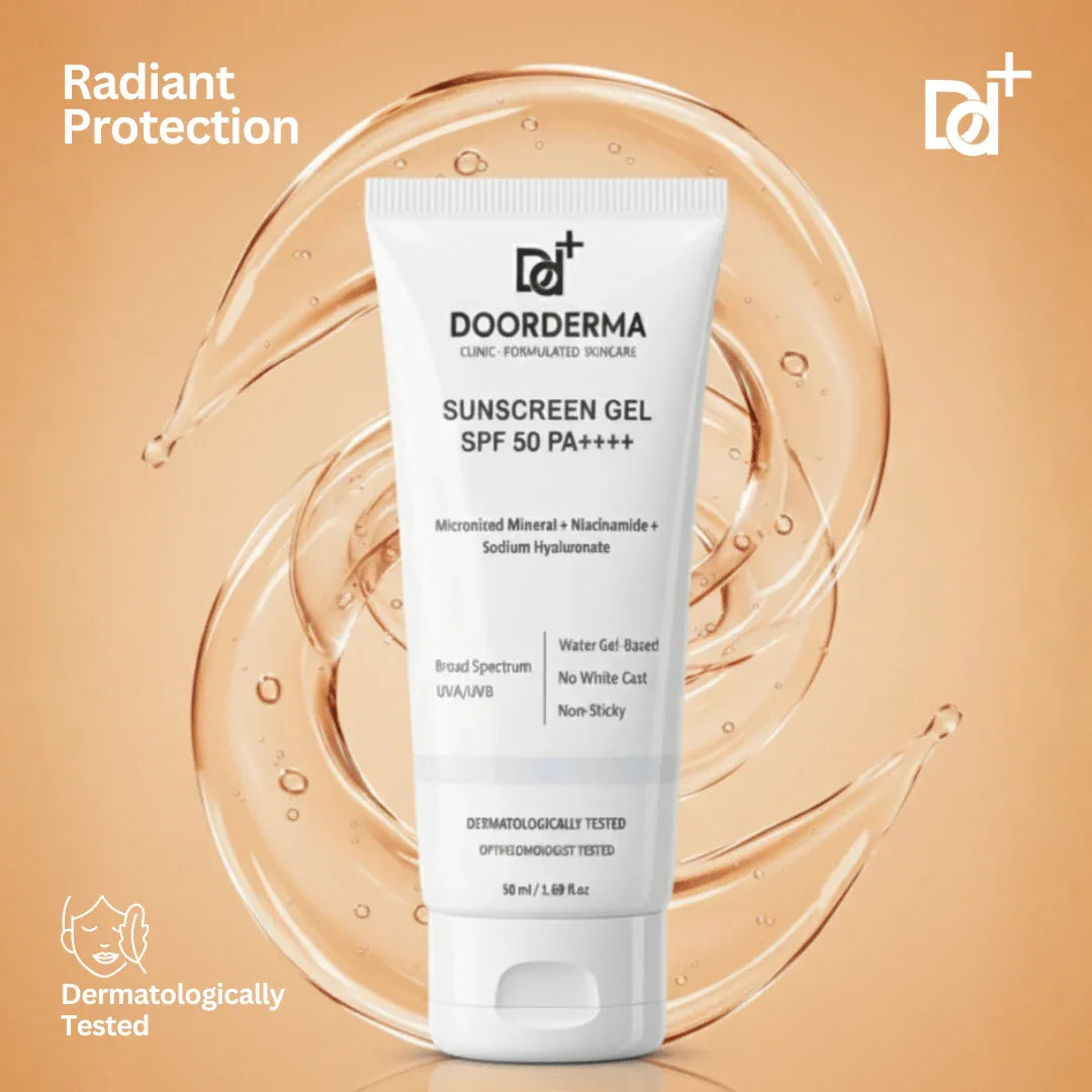 DoorDerma Sunscreen Gel SPF 50 PA++++ — Lightweight Mineral - Doorderma