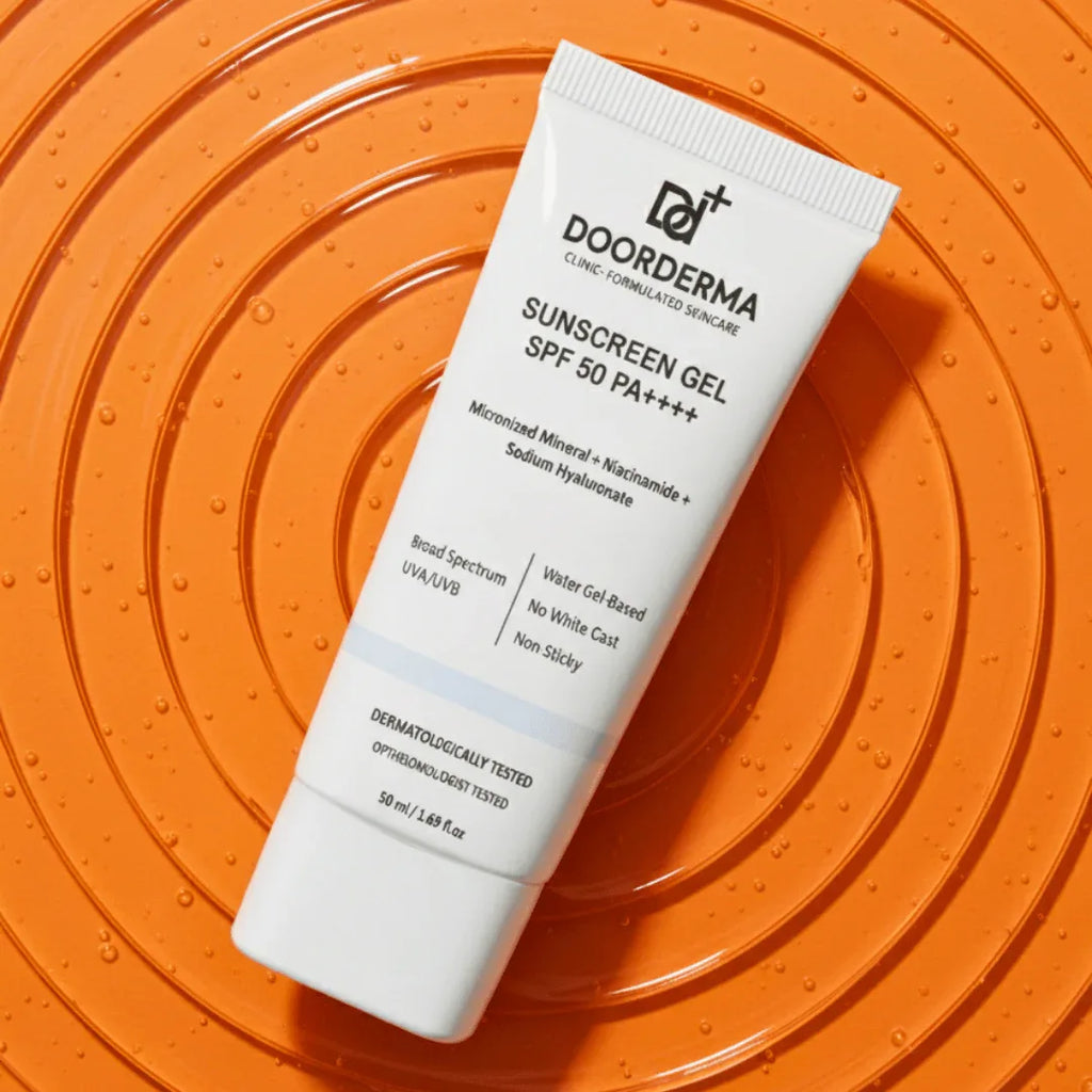 DoorDerma Sunscreen Gel SPF 50 PA++++ — Lightweight Mineral - Doorderma