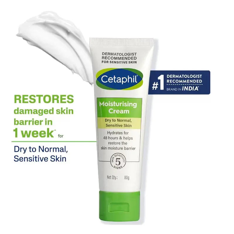 Cetaphil Moisturising Cream for dry to very dry Sensitive skin, Dermatologist Recommended - Doorderma