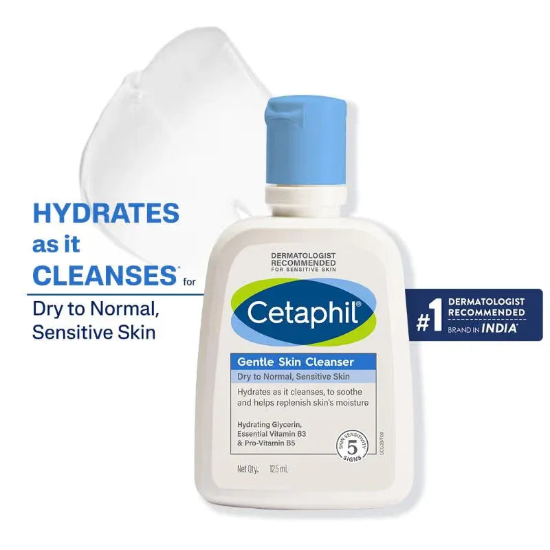 Cetaphil Gentle Skin Cleanser Dry to Normal Skin with Niacinamide Dermatologist Recommended - Doorderma