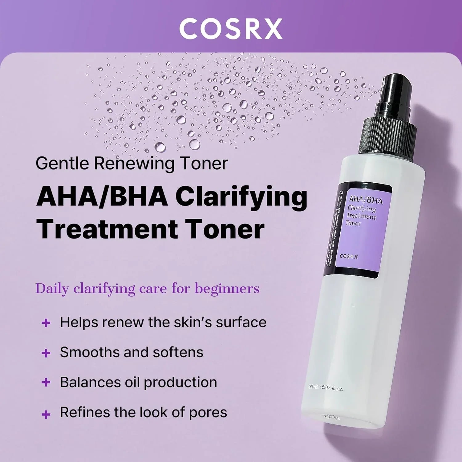 Cosrx AHA/BHA CLARIFYING TREATMENT Toner - Doorderma