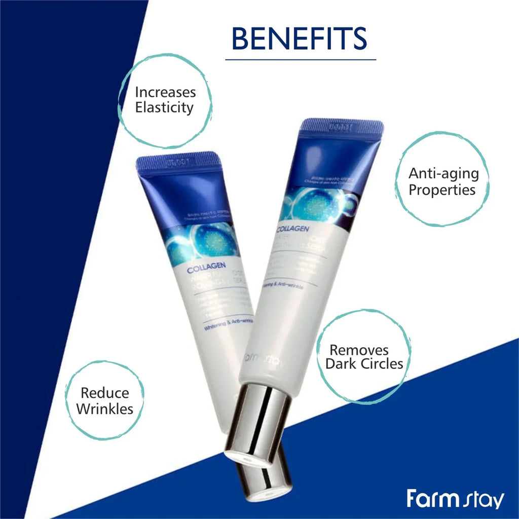 Farmstay Collagen Water Full Moist Rolling Eye Serum (25ml) - Doorderma
