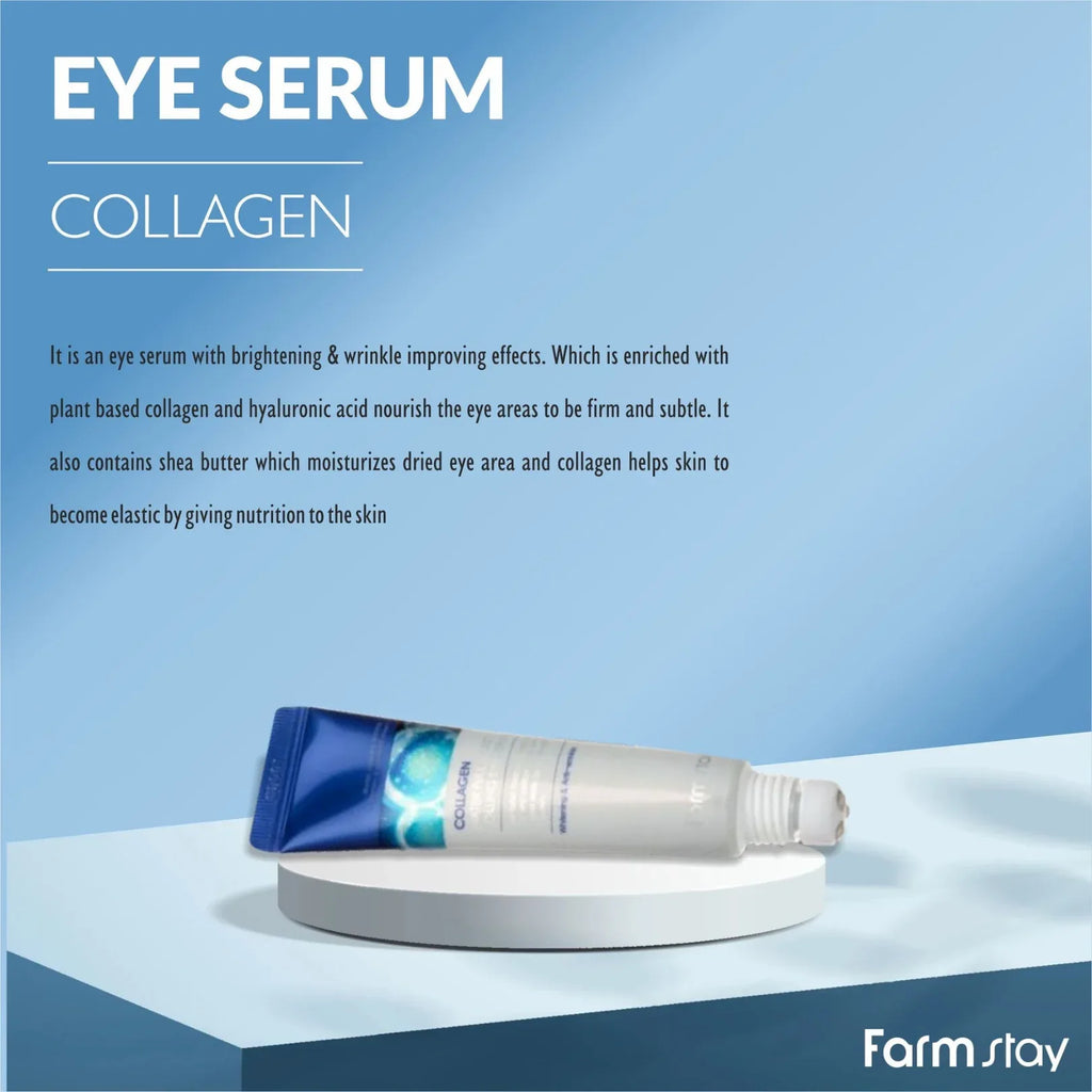 Farmstay Collagen Water Full Moist Rolling Eye Serum (25ml) - Doorderma