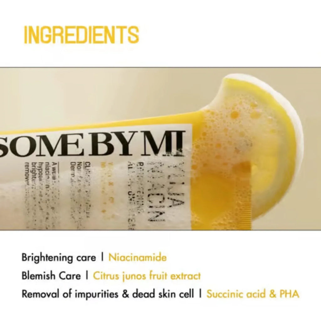 SOME BY MI Yuja Niacin Brightening All-in-one Cleanser (100ml) - Doorderma