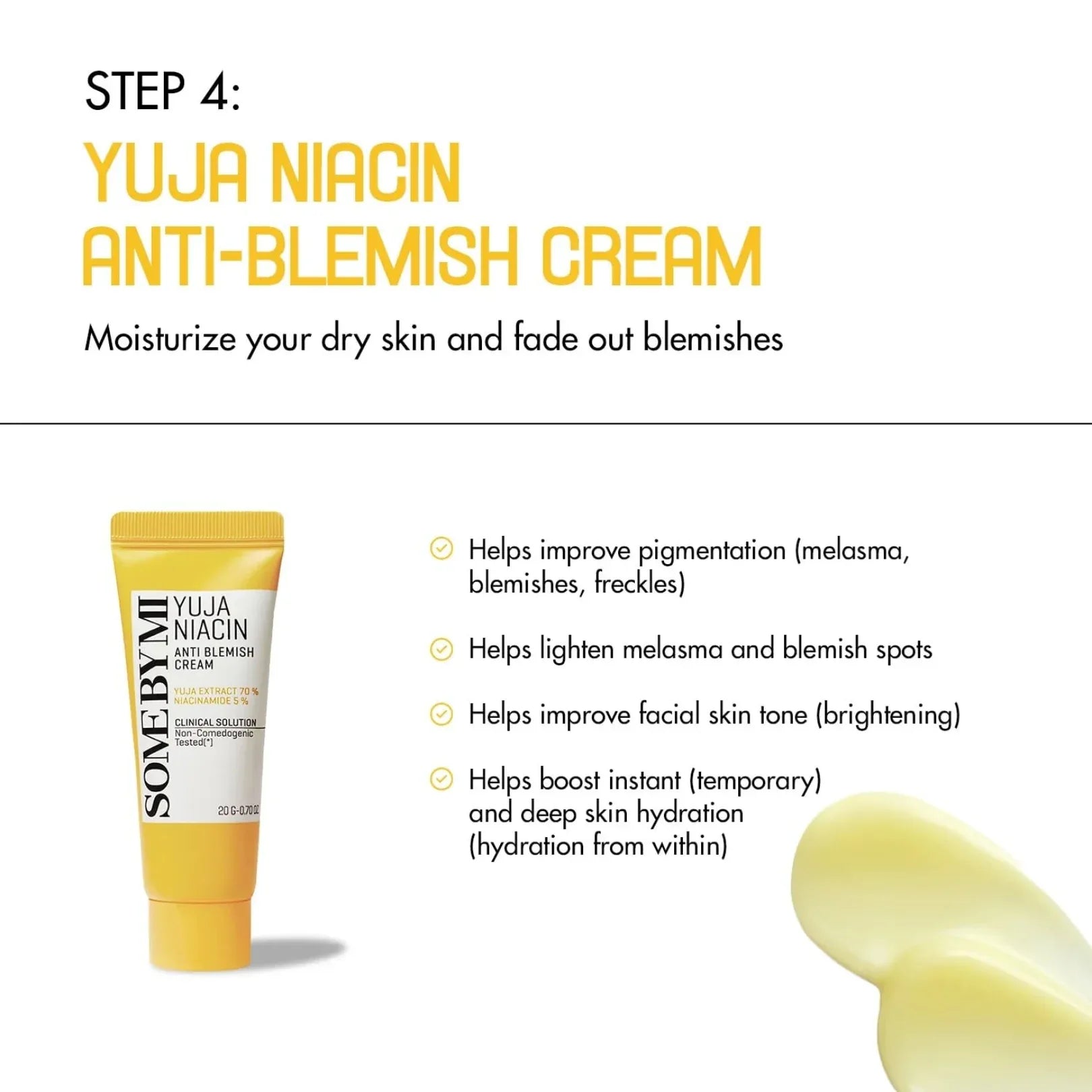 SOME BY MI - Yuja Niacin Anti Blemish Starter Kit | Includes Cleanser (30ml), Toner (30ml), Anti Blemish Serum( 10ml), and Anti Blemish Cream (20g) - Doorderma