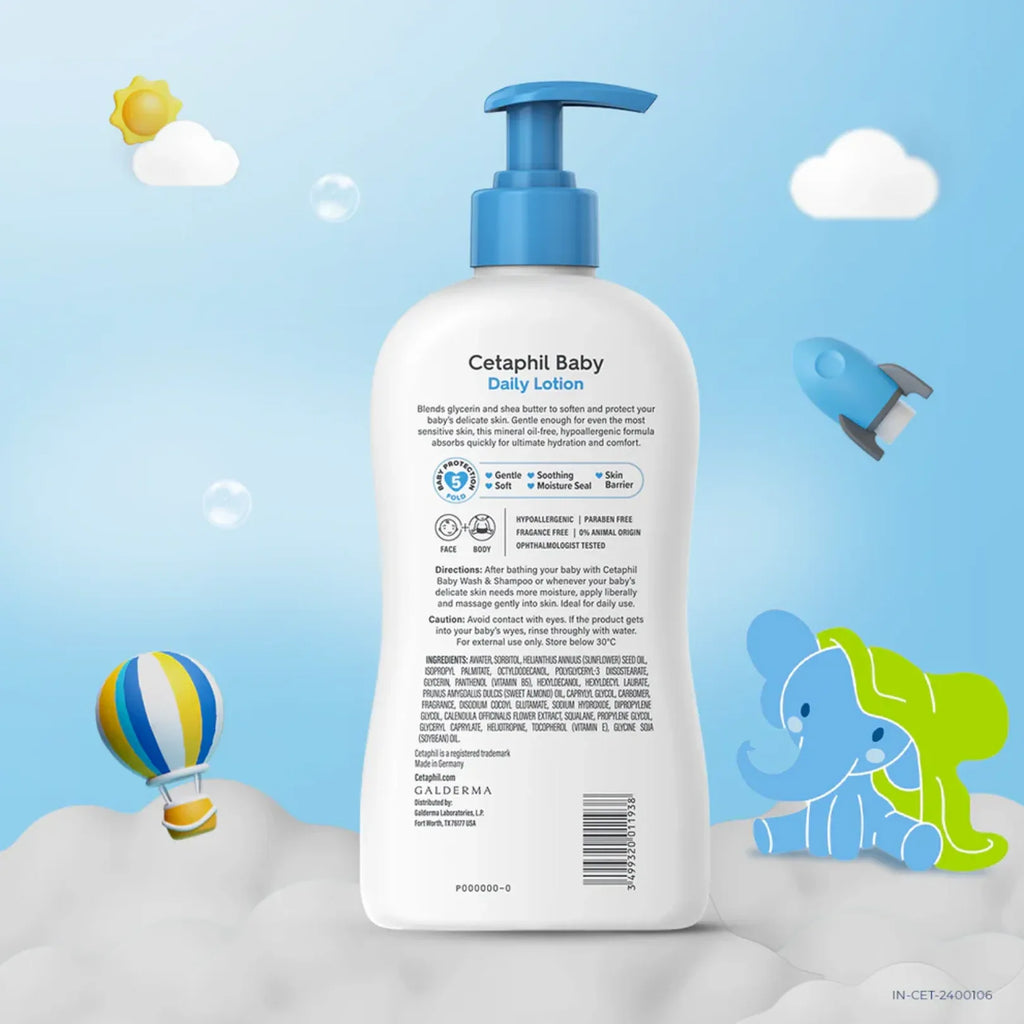 Cetaphil Baby Daily Lotion with Shea Butter (400ml) - Doorderma