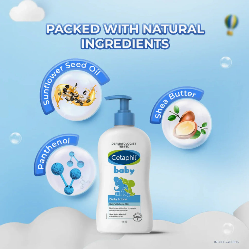 Cetaphil Baby Daily Lotion with Shea Butter (400ml) - Doorderma