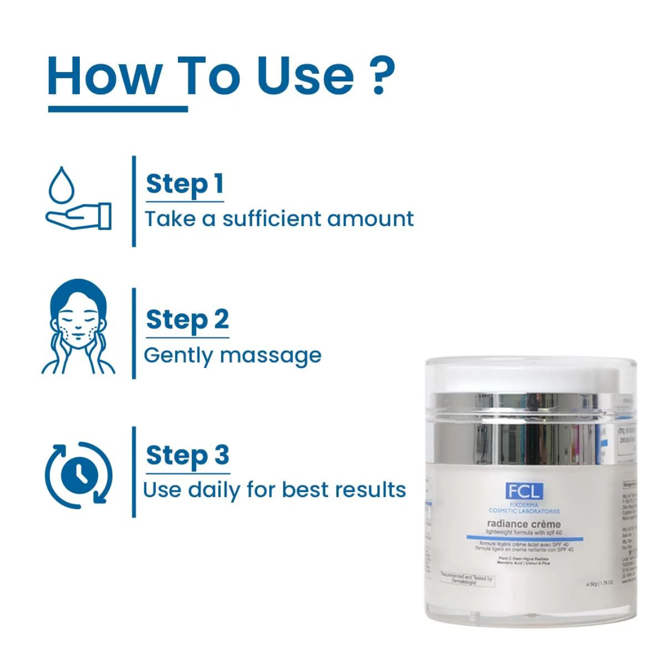 FCL Radiance Creme Lightweight Formula With SPF 40