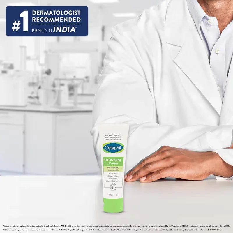 Cetaphil Moisturising Cream for dry to very dry Sensitive skin, Dermatologist Recommended - Doorderma