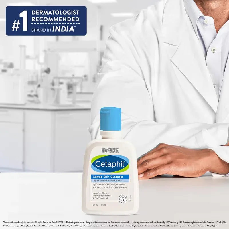Cetaphil Gentle Skin Cleanser Dry to Normal Skin with Niacinamide Dermatologist Recommended - Doorderma