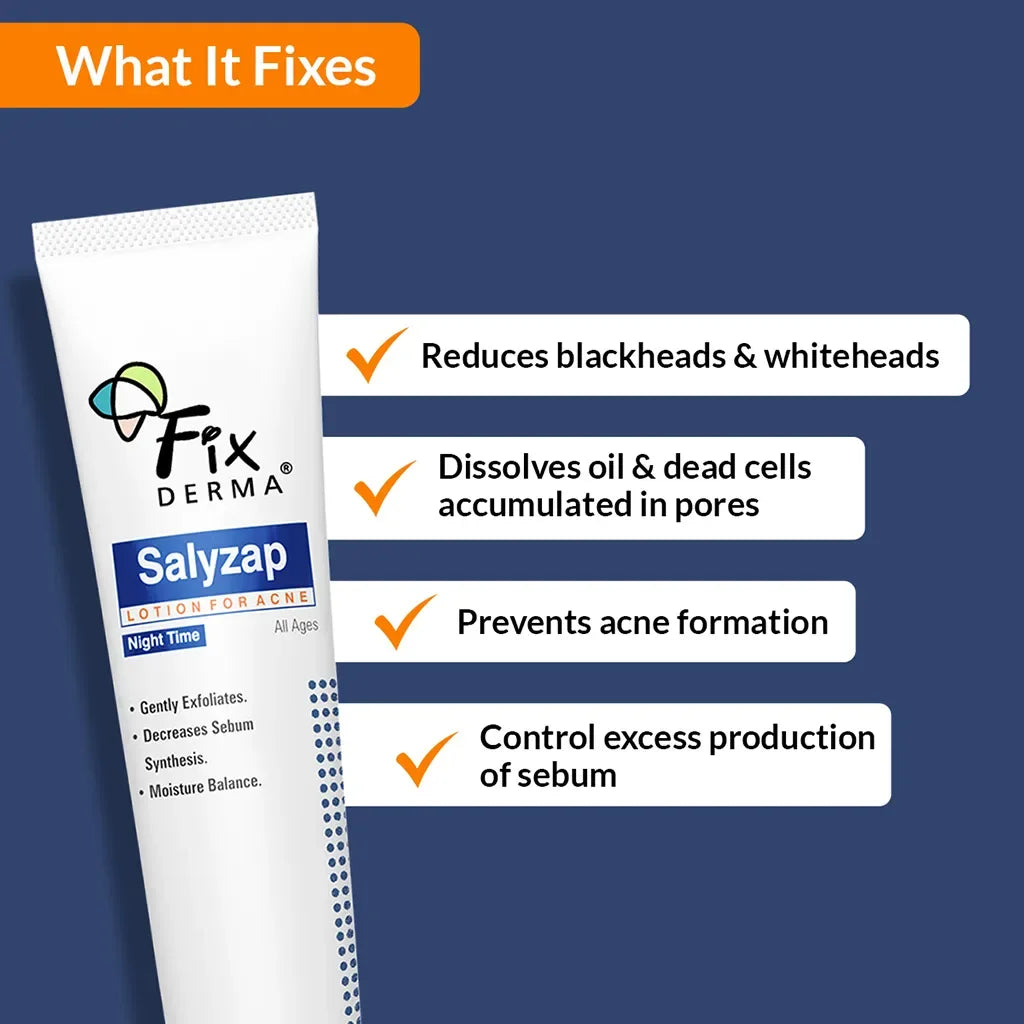 Salyzap Night-time Lotion | Effective Spot Treatment to Calm & Heal Acne - Doorderma