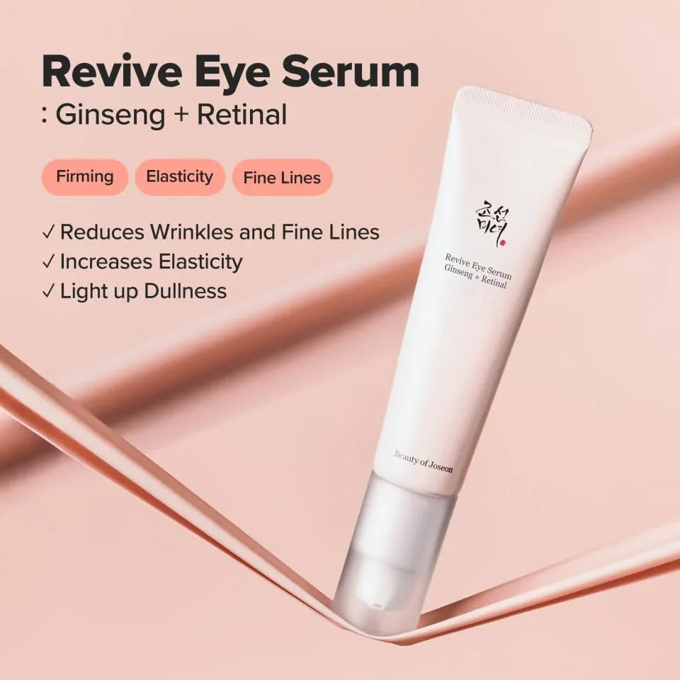 Beauty of Joseon Revive Eye Serum with Ginseng & Retinal (30m) | Anti-Aging, Wrinkle Care, Korean Eye Cream for Dark Circles & Fine Lines - Doorderma