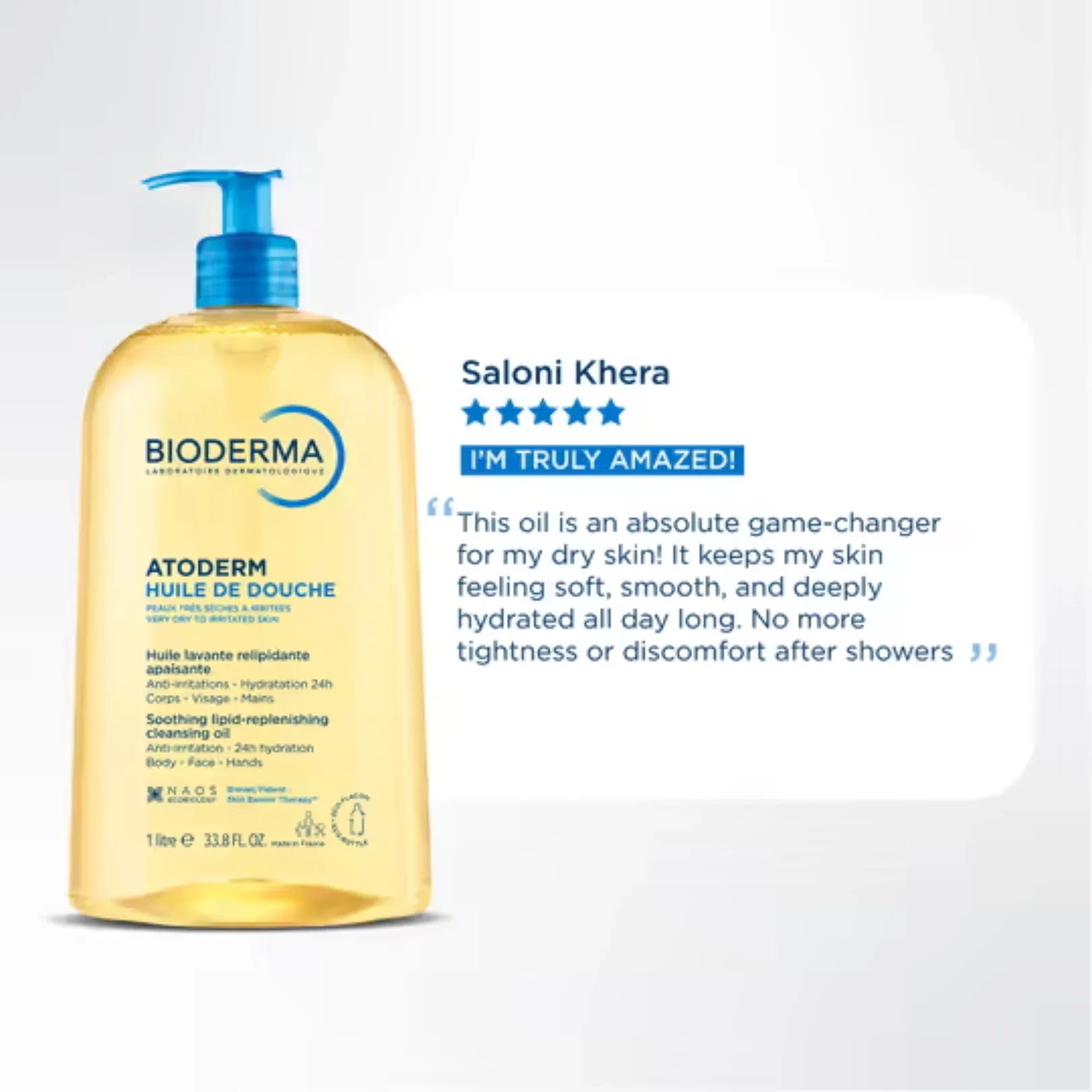 Bioderma Atoderm Huile De Douche Anti-Irritation Cleansing Oil - Doorderma