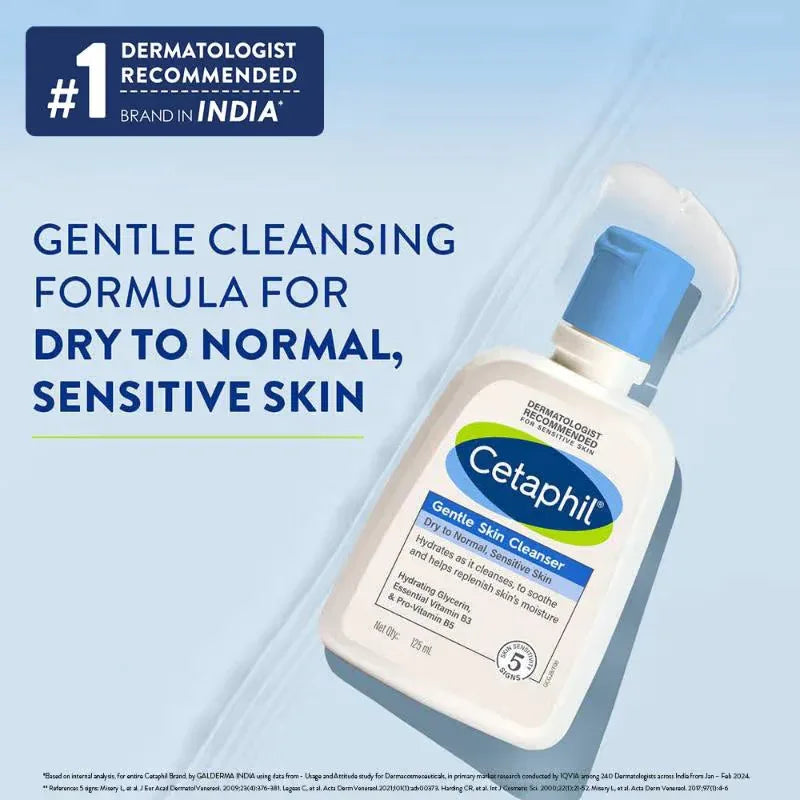 Cetaphil Gentle Skin Cleanser Dry to Normal Skin with Niacinamide Dermatologist Recommended - Doorderma