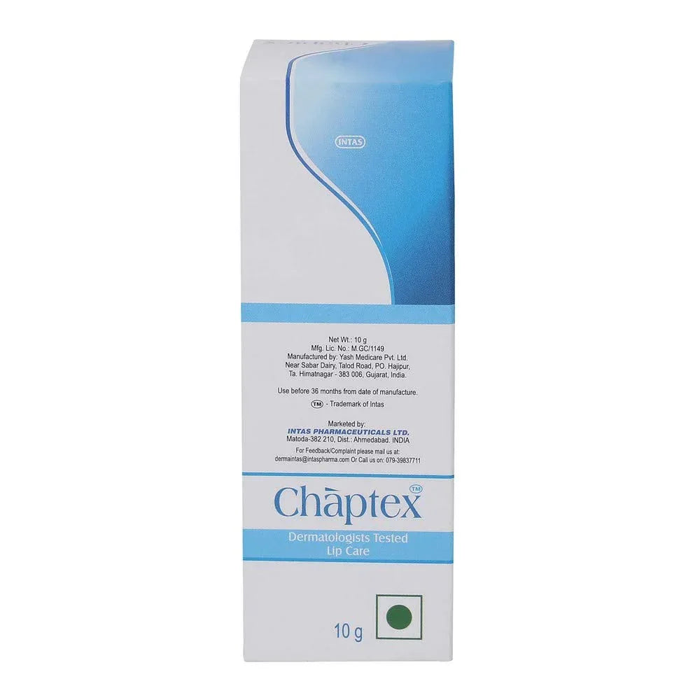 Chaptex - Tube of 10g Lip Balm - Doorderma