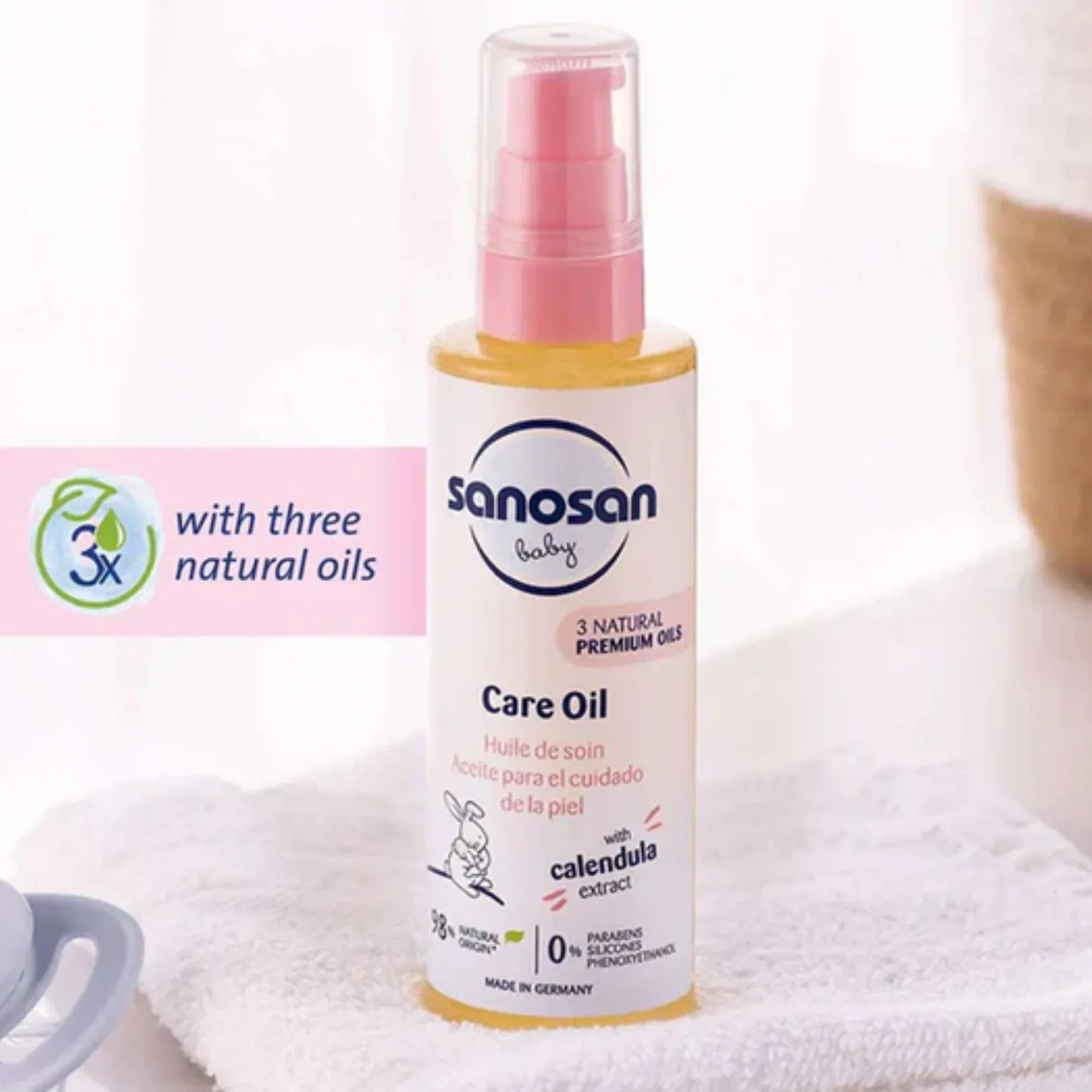 Sanosan Baby Care Oil with Calendula Extract (100ml) - Doorderma