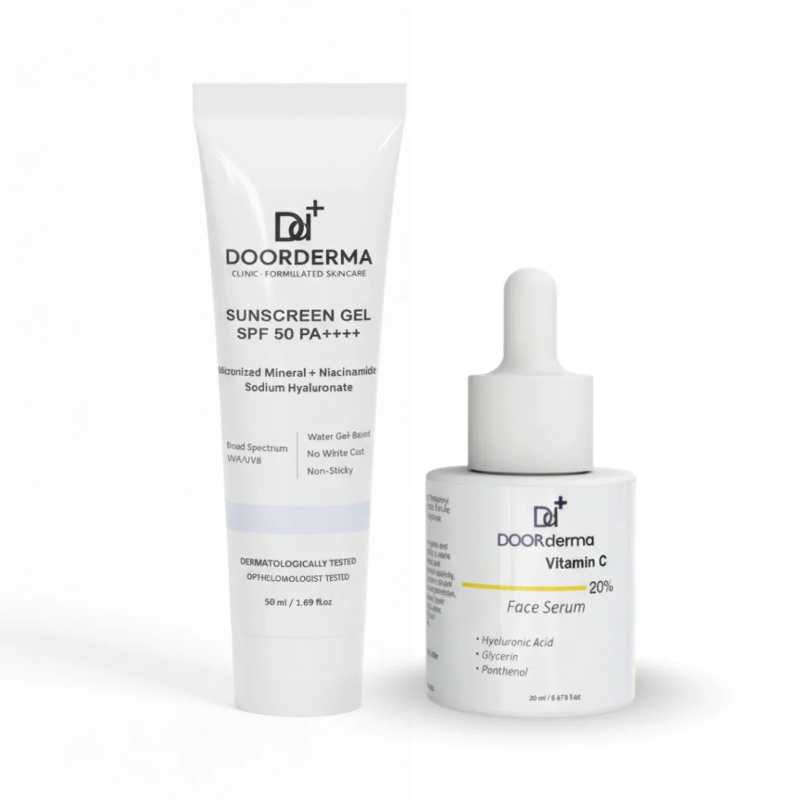 Brightening Duo – Vitamin C + Sunscreen Gel - Doorderma