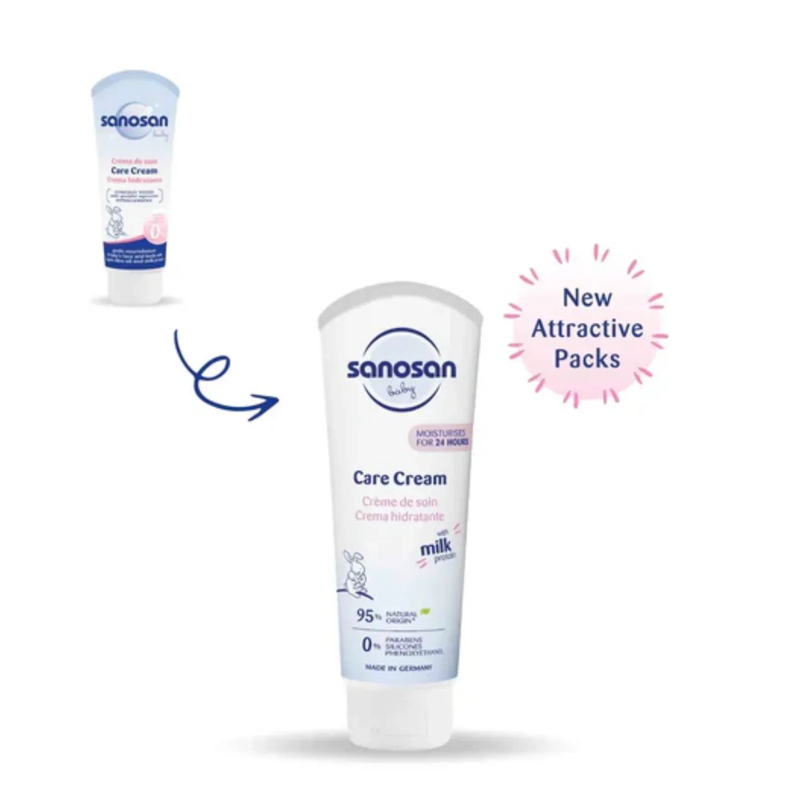 Sanosan Baby Milk Protein Care Cream (100ml) - Doorderma