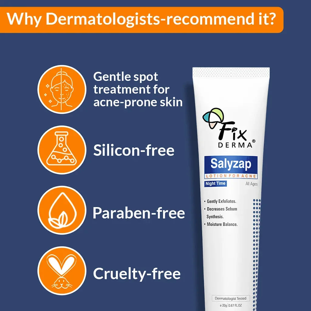 Salyzap Night-time Lotion | Effective Spot Treatment to Calm & Heal Acne - Doorderma