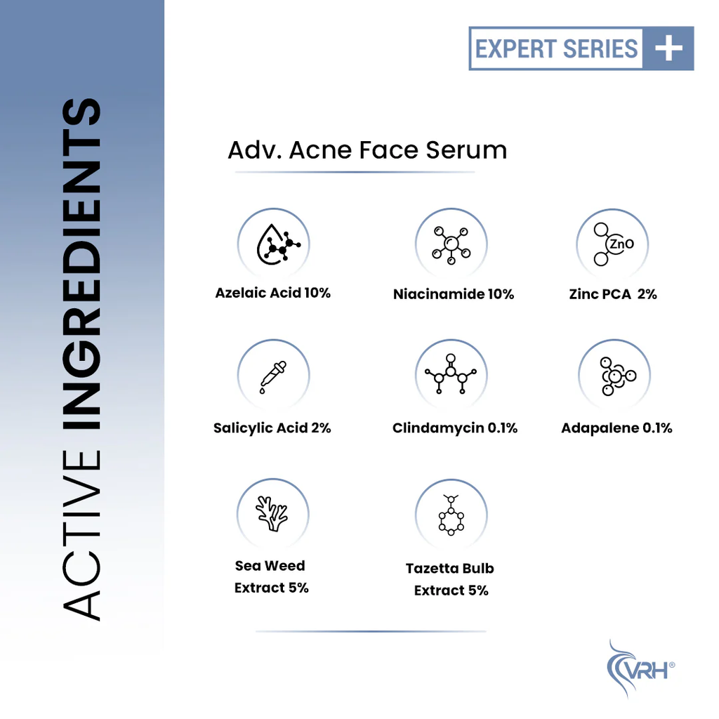 VRH ACNE FACE SERUM 30ML | Clears Acne, Reduces Blemishes & Soothes Skin | 30ml