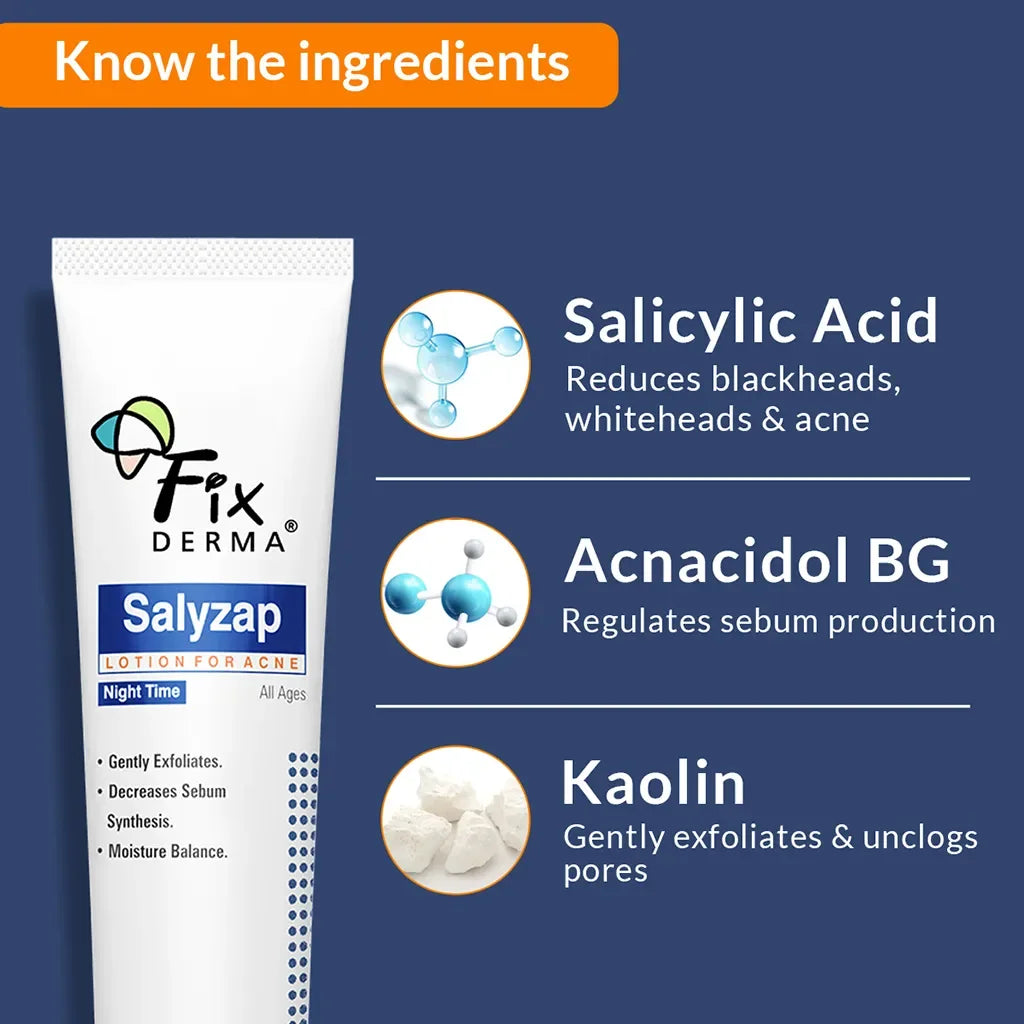 Salyzap Night-time Lotion | Effective Spot Treatment to Calm & Heal Acne - Doorderma