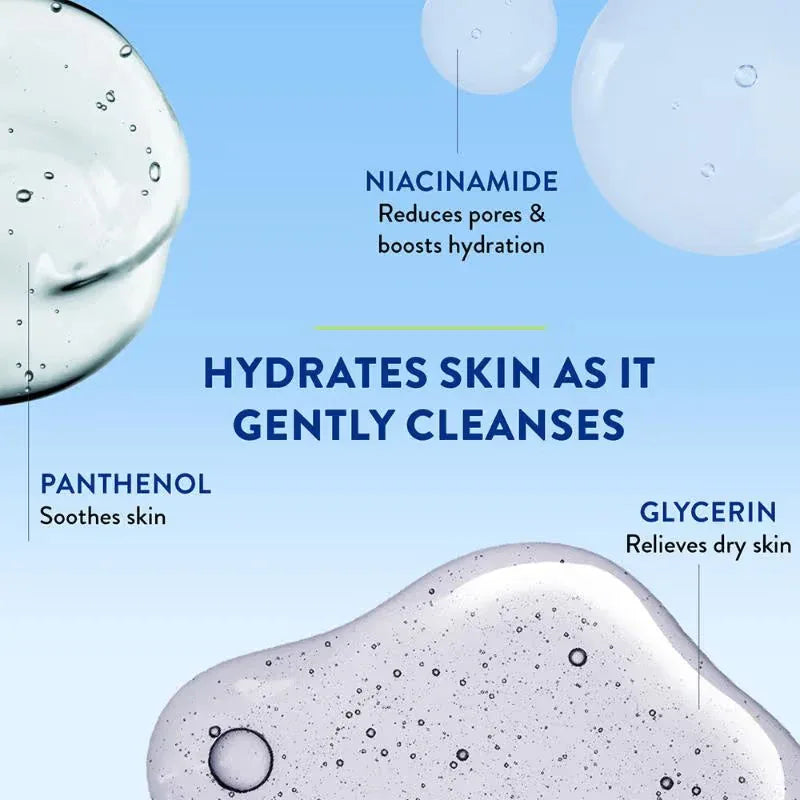 Cetaphil Gentle Skin Cleanser Dry to Normal Skin with Niacinamide Dermatologist Recommended - Doorderma