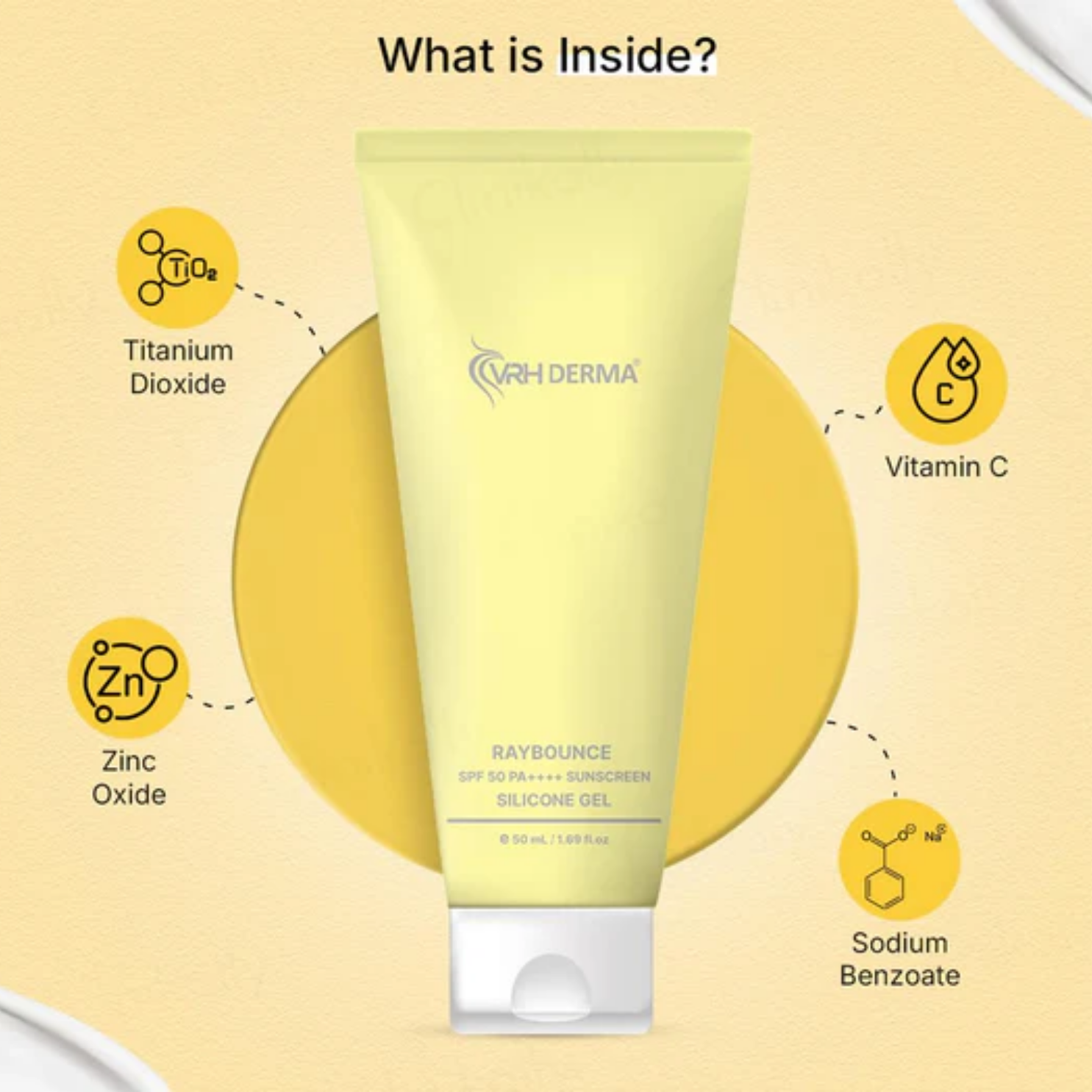 VRH Raybounce SSG 3 Silicone Sunscreen Gel SPF 50 PA++++