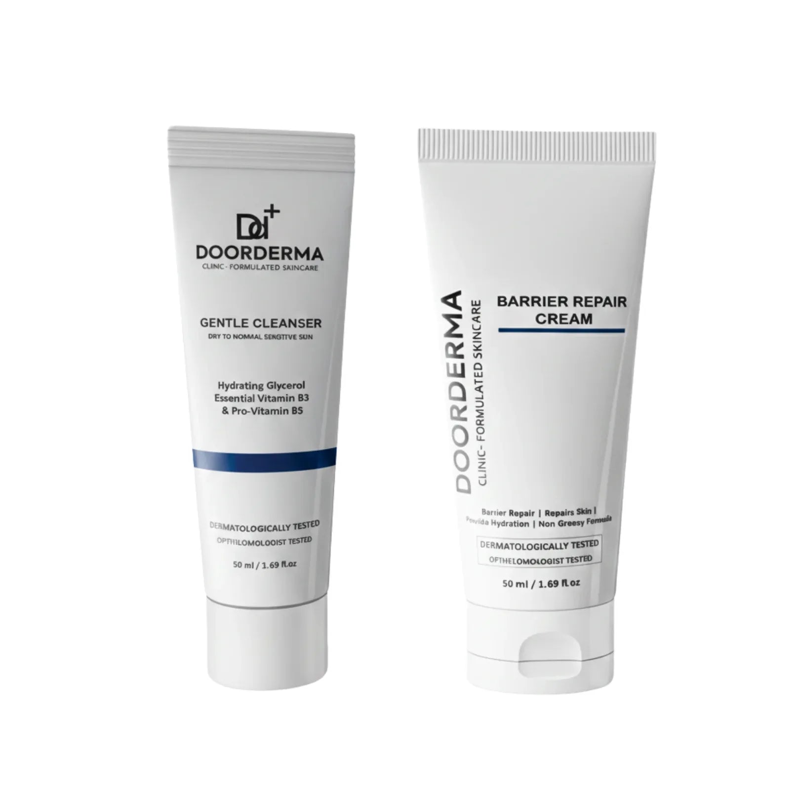 Hydration Duo – Gentle Cleanser + Barrier Repair Cream - Doorderma