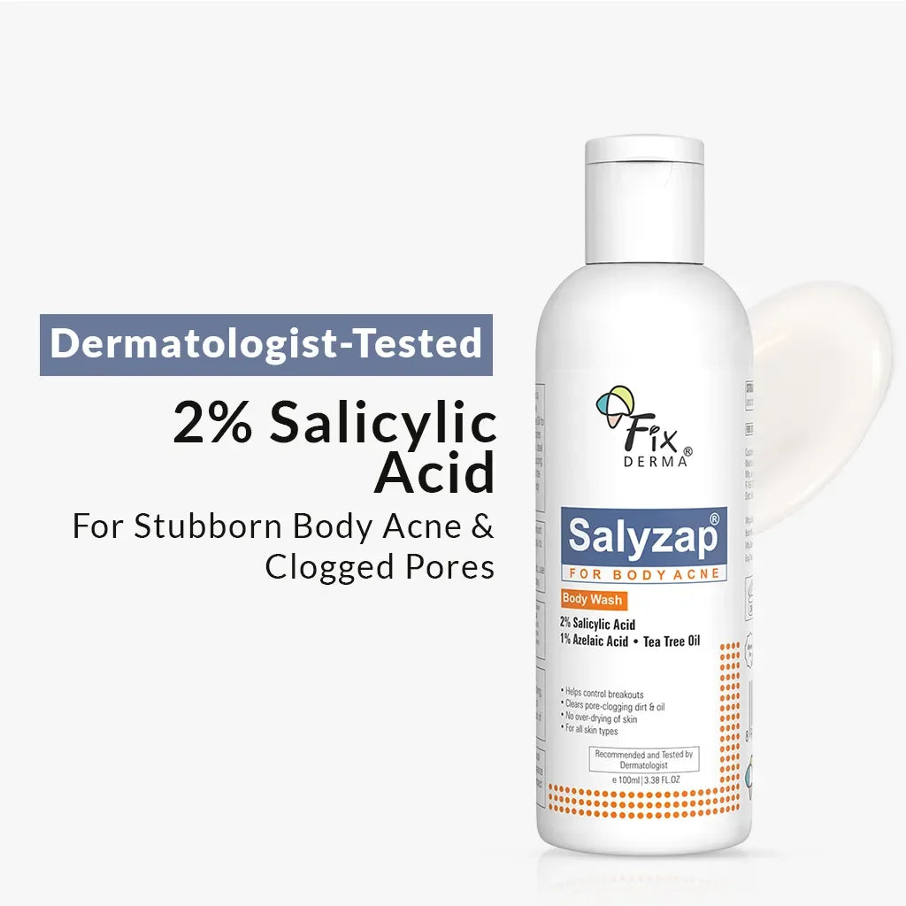 Salyzap Body Wash | Soap-Free Wash to Combat Stubborn Body Acne - Doorderma