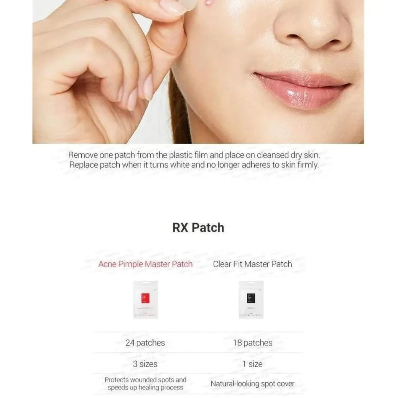 Cosrx Acne Pimple Master Patches - 24 Pieces | Discreet & Waterproof Acne Spot Treatment Patches for Sensitive Skin - Doorderma