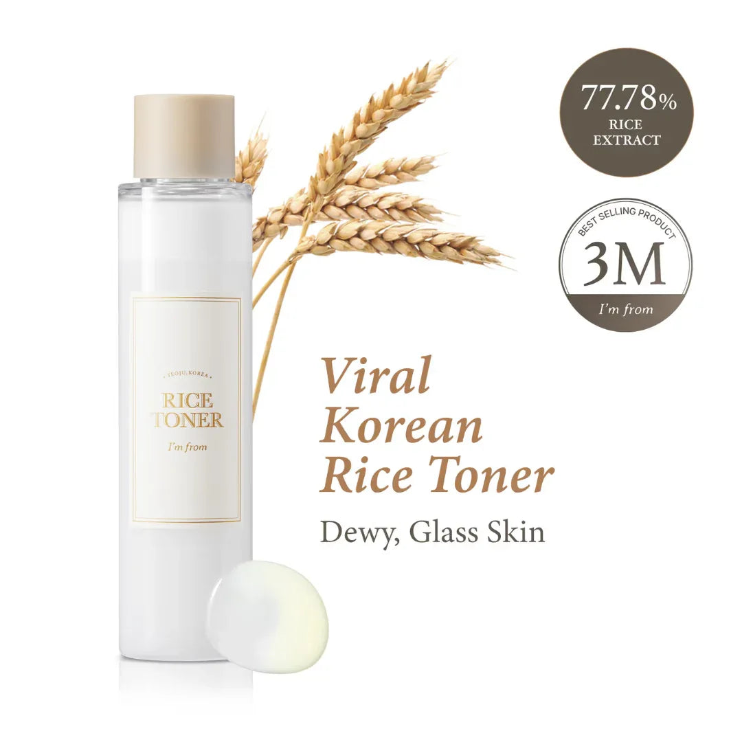 I'm From Rice Toner - Brightening Korean Milky Rice Toner with Niacinamide for Glass Skin - Doorderma
