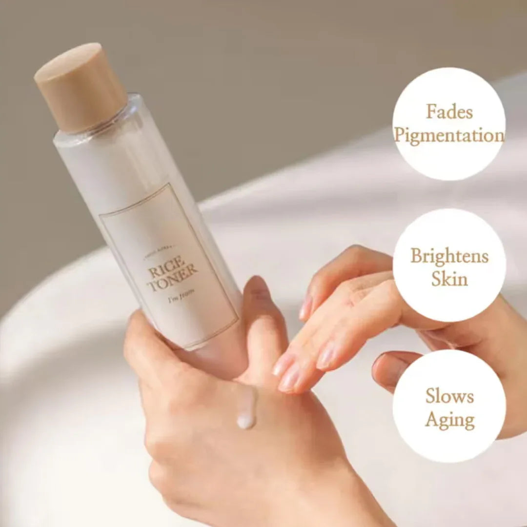I'm From Rice Toner - Brightening Korean Milky Rice Toner with Niacinamide for Glass Skin - Doorderma