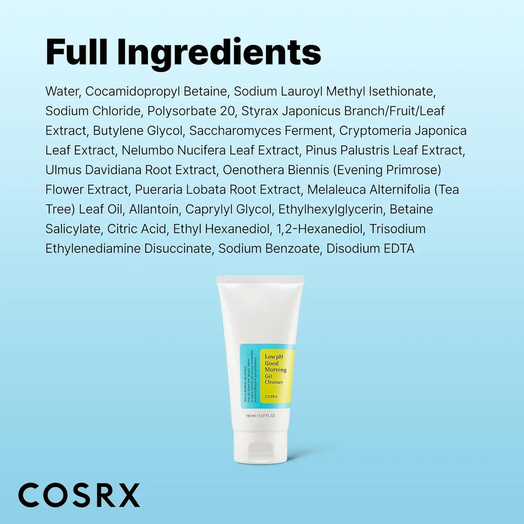 Cosrx Low pH Good Morning Gel Cleanser - Doorderma