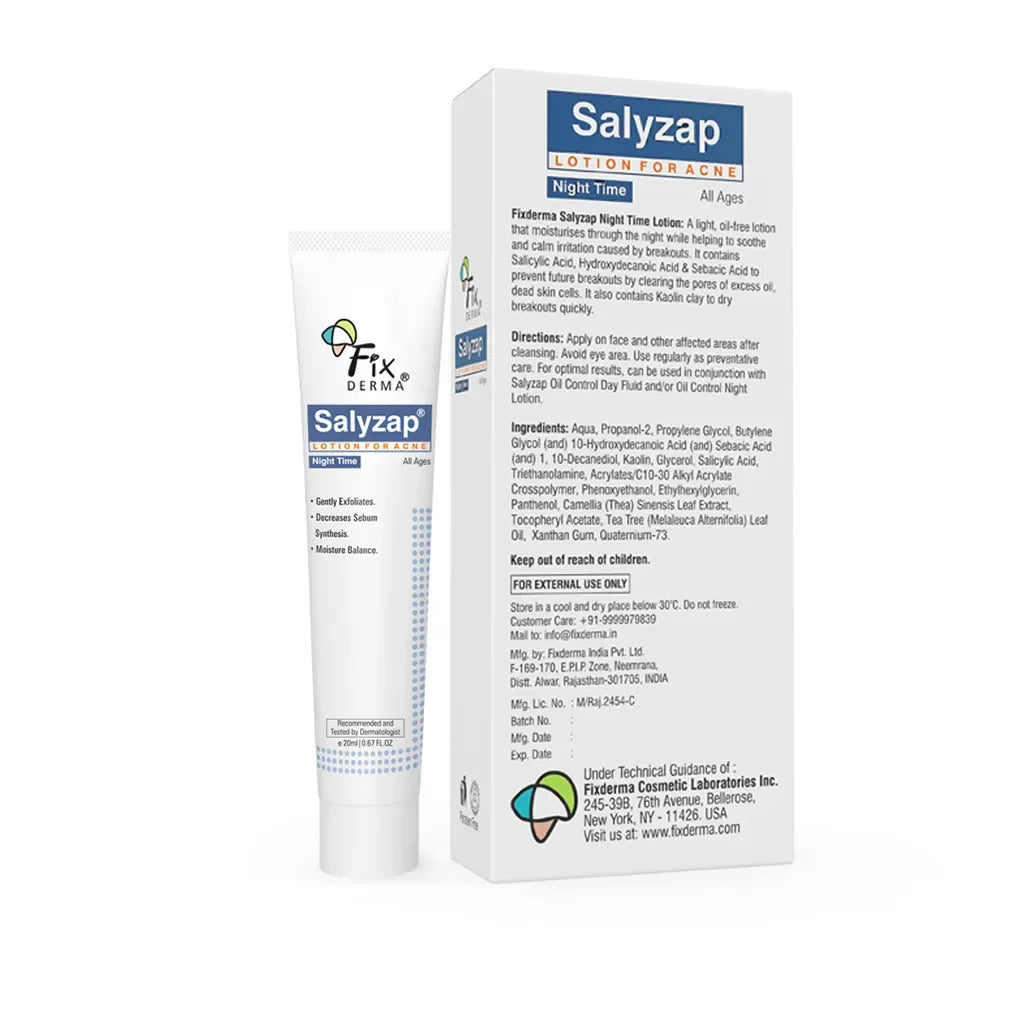 Salyzap Night-time Lotion | Effective Spot Treatment to Calm & Heal Acne - Doorderma