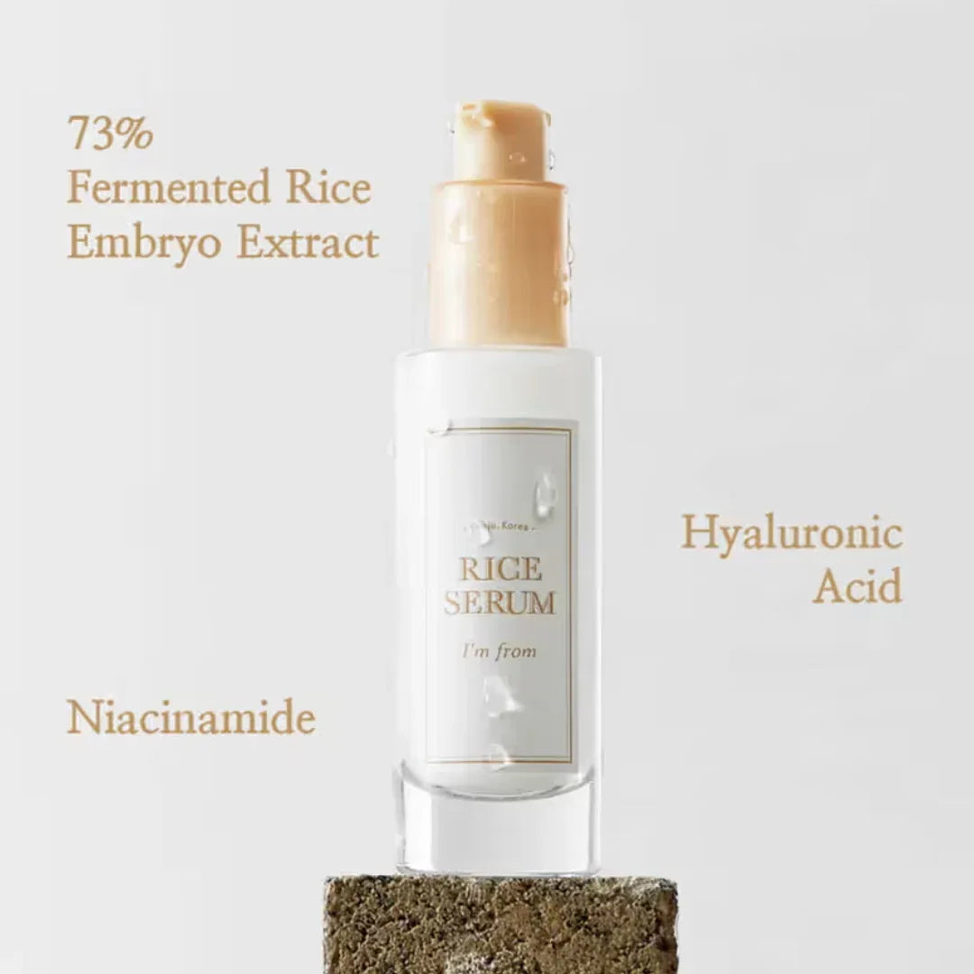 I'm From Rice Serum (30ml) - Korean Face Serum with Fermented Rice Extract Boosts Collagen & Elasticity - Doorderma