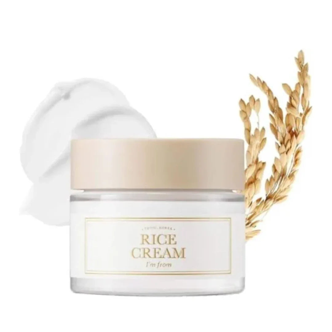 I'm From Rice Cream (50g) - Brightening Korean Moisturizer with Rice & Ceramide for Glowing Skin - Doorderma