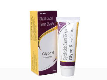 Glyco-6 Glycolic Acid Cream 6% | For Acne, Hyperpigmentation & Exfoliation
