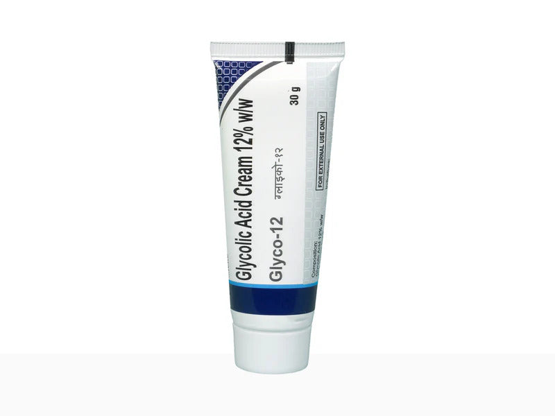Glyco-12 Glycolic Acid Cream 12% | For Acne, Dark Spots, Anti-Ageing & Hyperpigmentation