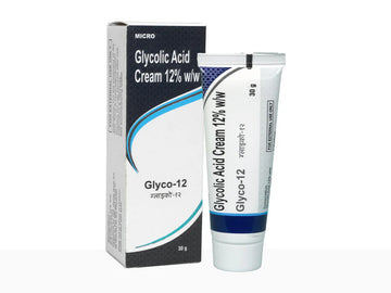 Glyco-12 Glycolic Acid Cream 12% | For Acne, Dark Spots, Anti-Ageing & Hyperpigmentation