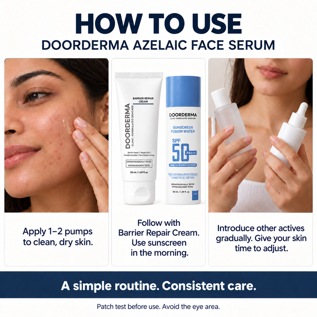 Doorderma Azelaic Face Serum with Probiotic, Ceramides & Cica – 40 ml