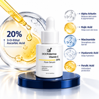 DOORDERMA Brightening Vitamin C 20% Face Serum | Dark Spots, Pigmentation & Uneven Skin Tone
