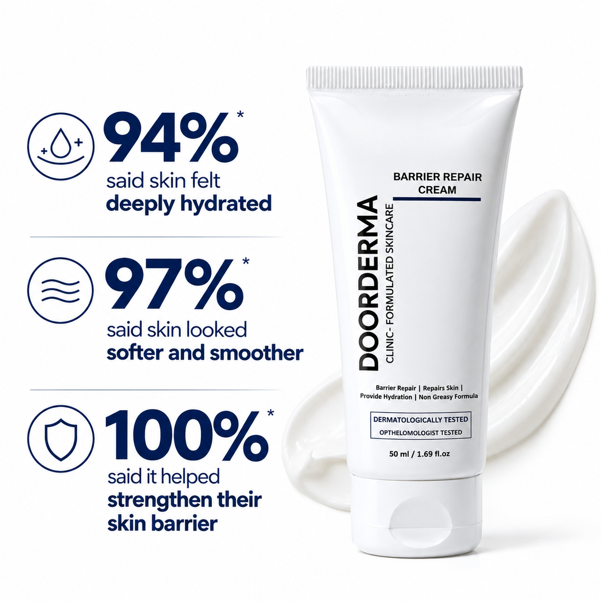 DoorDerma Barrier Repair Cream — Ceramide-Rich Moisture Shield for Damaged Skin
