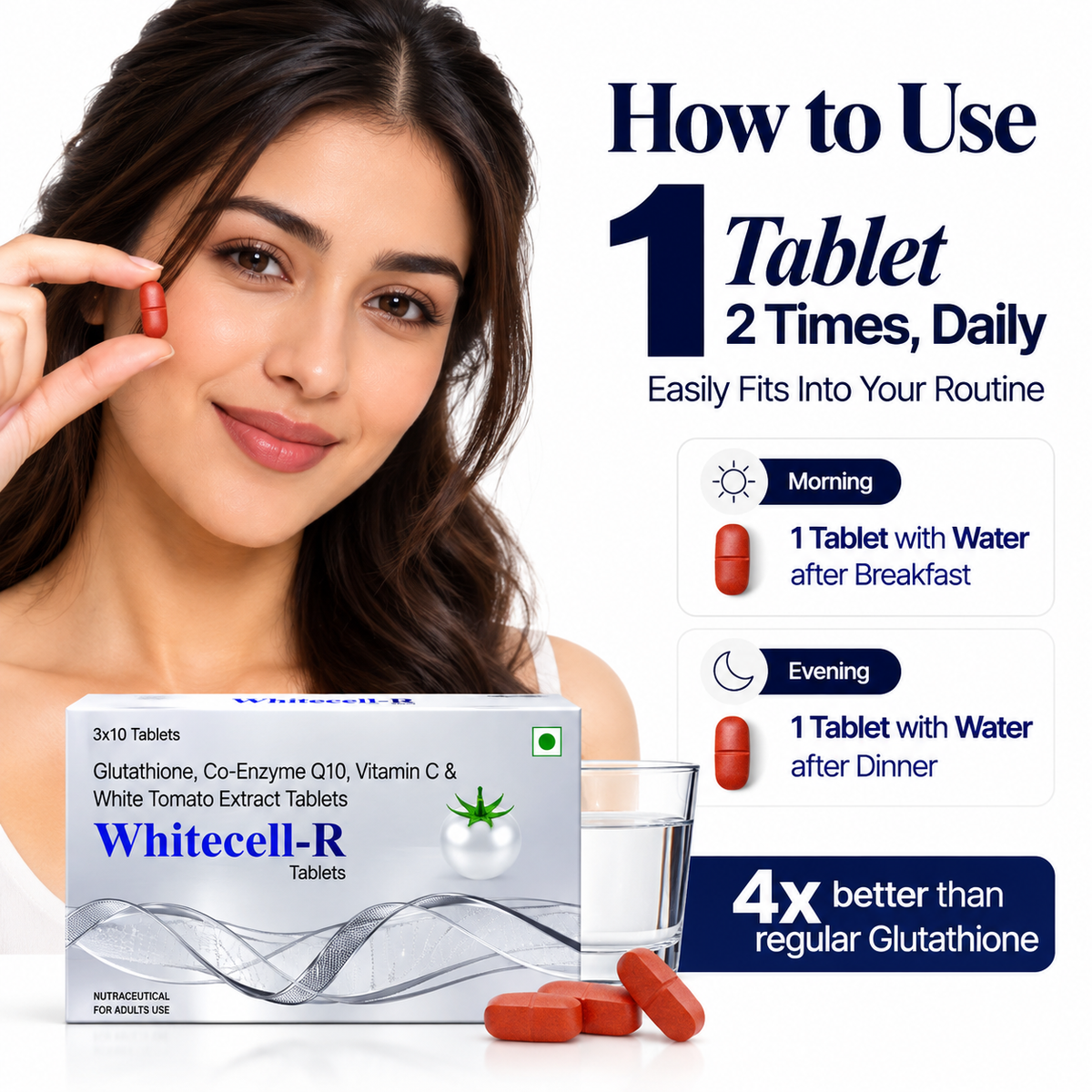 WHITEcell-R TABLETS (Oral Brightening / Nutra)