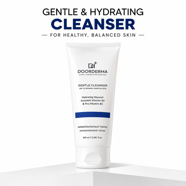 DoorDerma Gentle Cleanser — Daily Hydrating Wash for Sensitive & Dry Skin