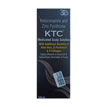 KTC Medicated Scalp Solution (Ketoconazole & Zinc Pyrithione) – 100 ml