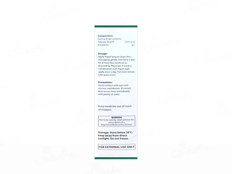 PapiX Long 2.5% Salicylic Acid Gel – 60 ml | Acne & Oil Control