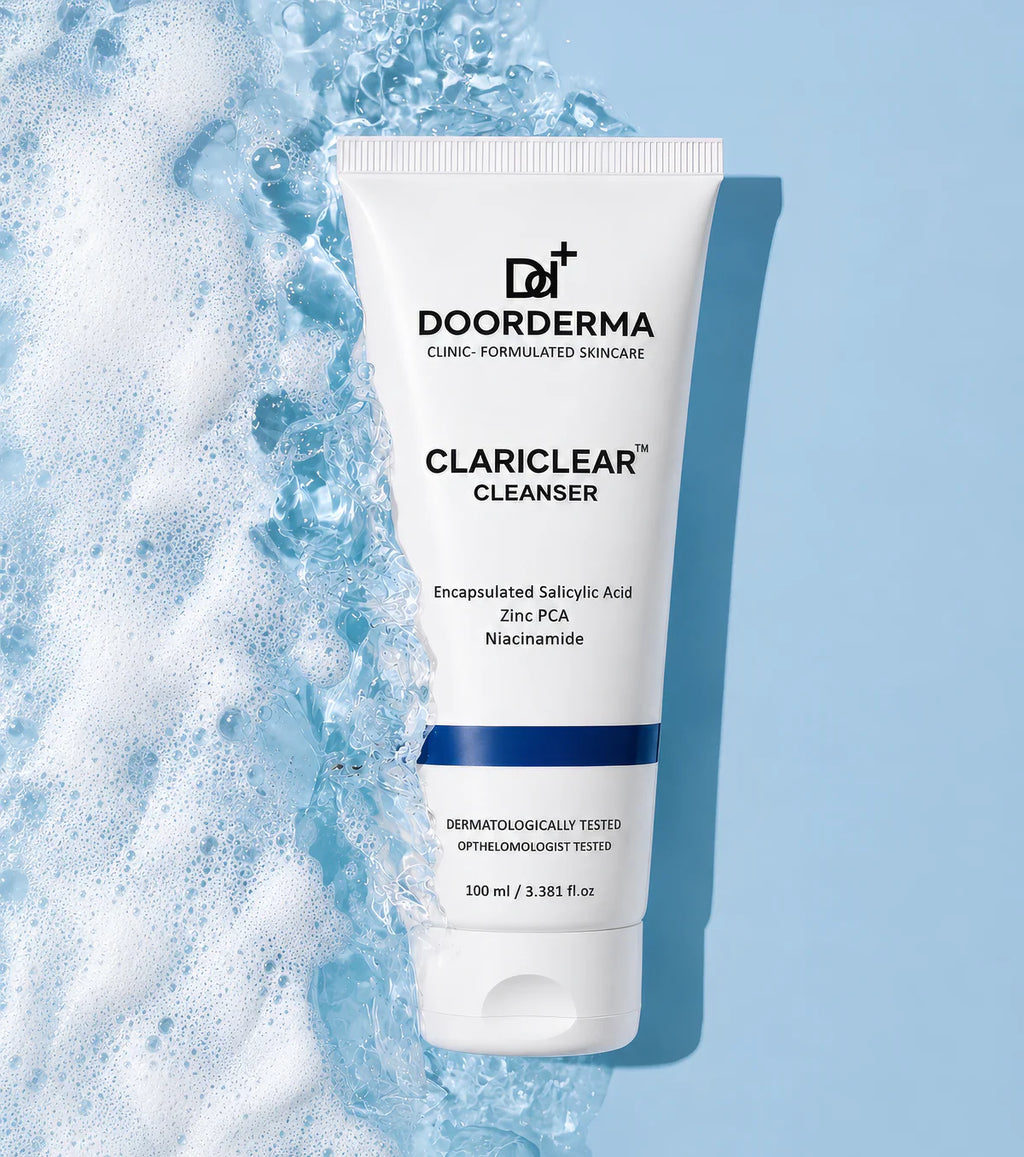 Doorderma Acne Care Combo — ClariClear Cleanser + Barrier Repair Cream + Sunscreen | Complete Acne Routine Kit (3-Product Set)